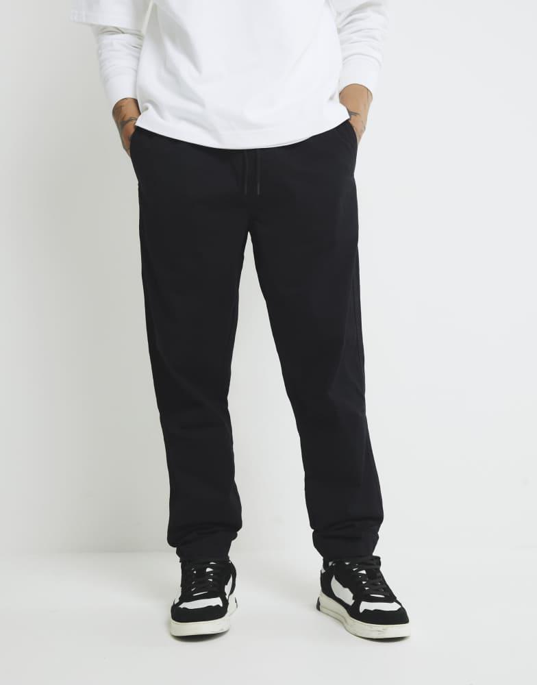 River Island River Island Regular fit pull on joggers in black