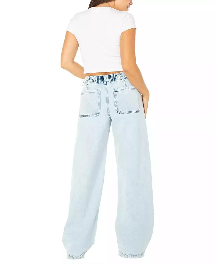 Celebrity Pink Juniors' Drawstring-Waist Wide-Leg Jeans 2