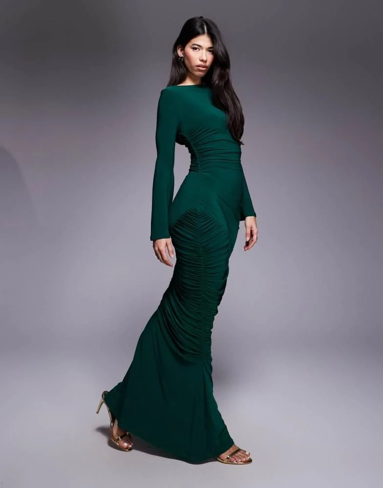 ASOS ASOS DESIGN sculpting gauged panelled maxi dress with long sleeves in green - Dresses & Skirts - Compare Prices from 7+ Stores - Free Shipping - BeyondStyle ASOS ASOS DESIGN sculpting gauged panelled maxi dress with long sleeves in green - Dresses & Skirts - Compare Prices from 7+ Stores - Free Shipping - BeyondStyle