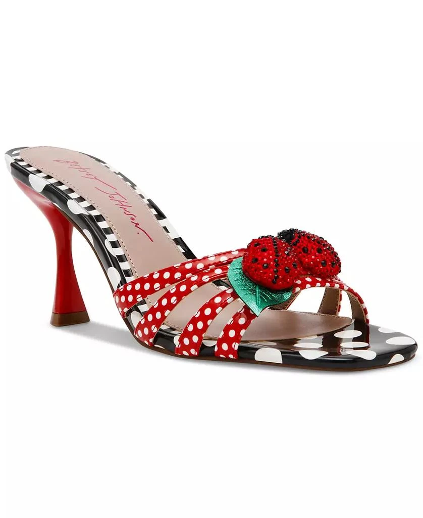 Betsey Johnson Women's Clovr Ladybug Embellished Dress Mules 1