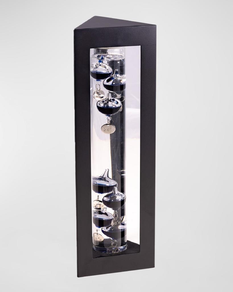 Bey-Berk Galileo Thermometer with Black Weights, 13"L