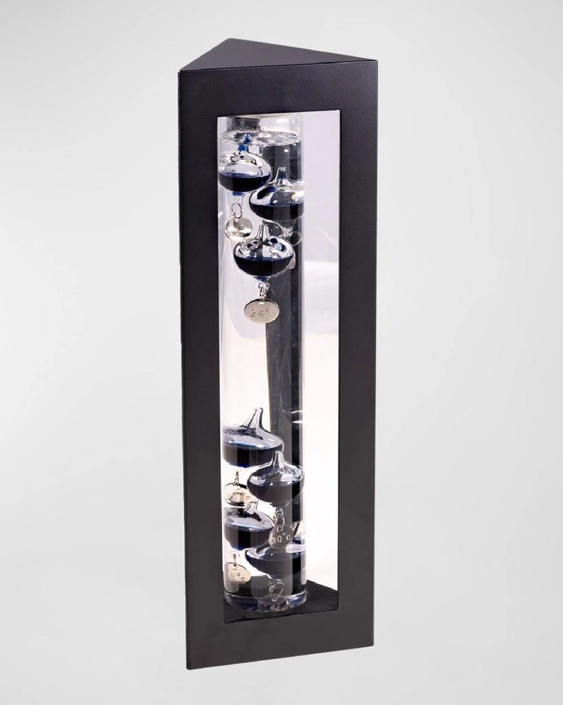 Bey-Berk Galileo Thermometer with Black Weights, 13"L 1