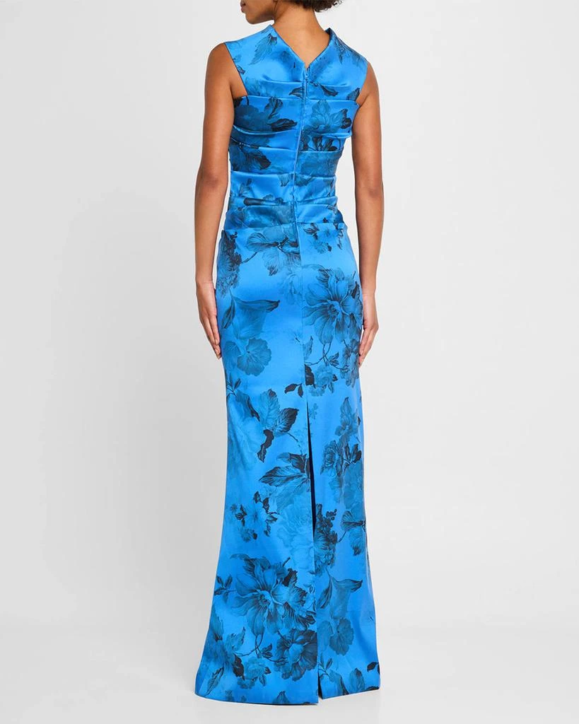 Teri Jon Off-Shoulder Gazar Column Gown 3