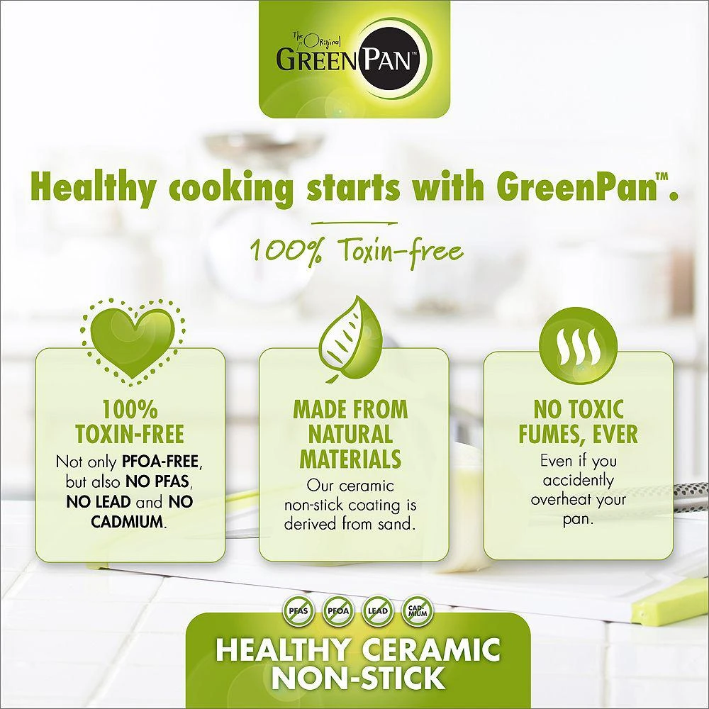 Greenpan Chatham 10-Piece Ceramic Nonstick Cookware Set 10