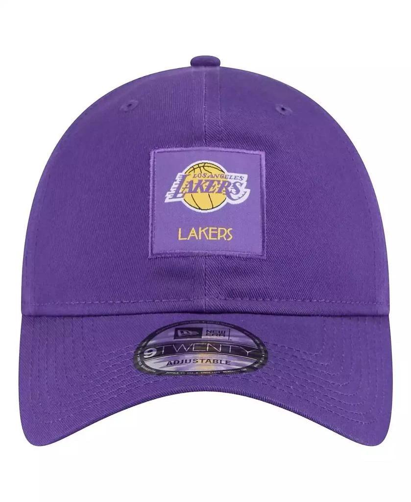 New Era Men's Los Angeles Lakers Purple Victory Grove Patch 9TWENTY Adjustable Hat 5