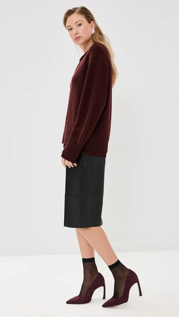 Vince Collared Double Layer Pullover 3