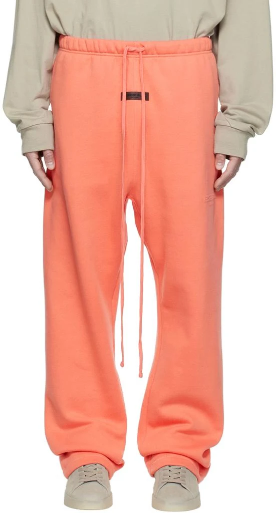 Fear of God ESSENTIALS Pink Relaxed Lounge Pants 1