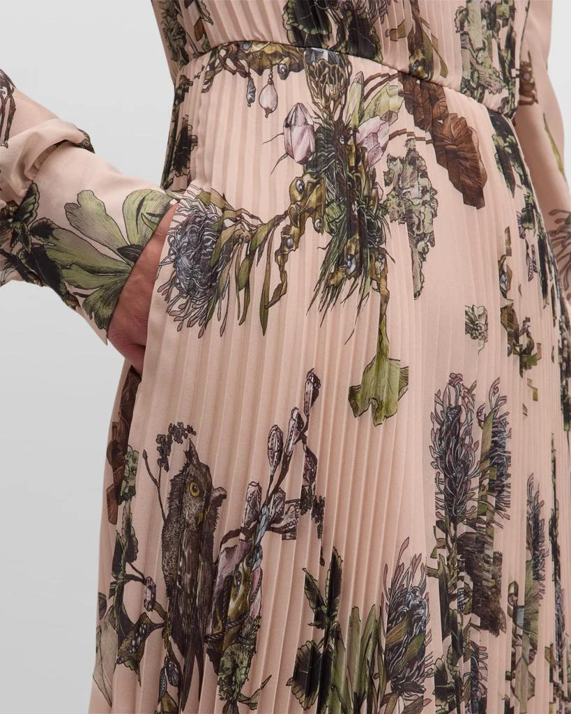 Jason Wu Forest Floral Pleated Short Dress 5