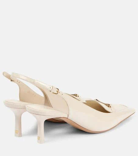 Salvatore Ferragamo Dilli patent leather slingback pumps 2