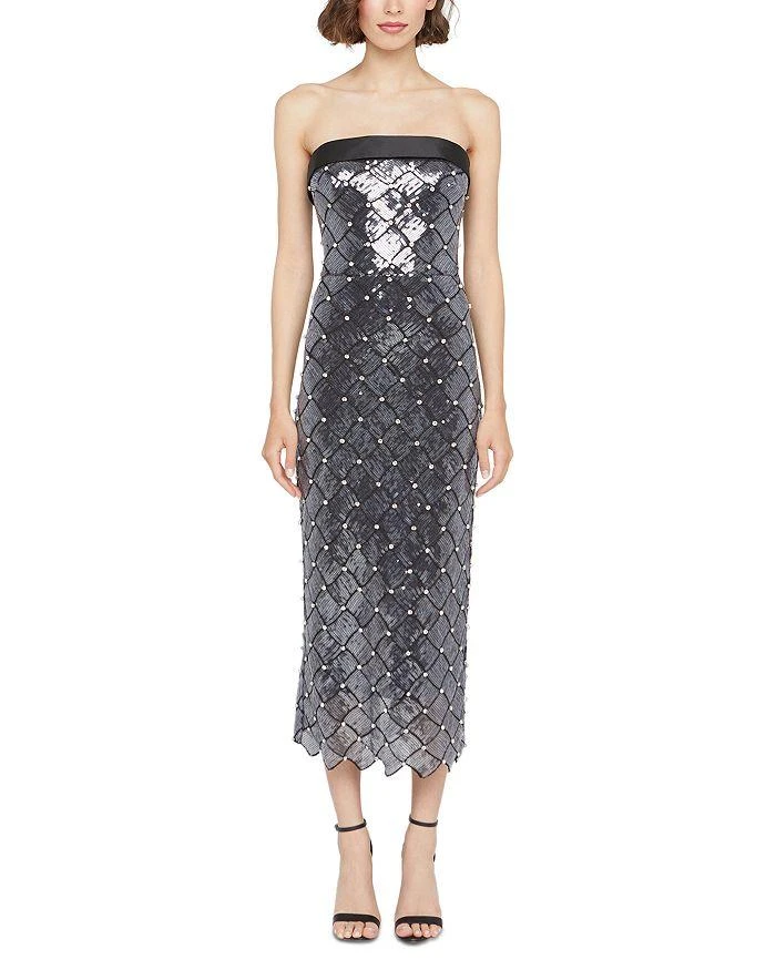 Theia Jewel Sequined Dress 1