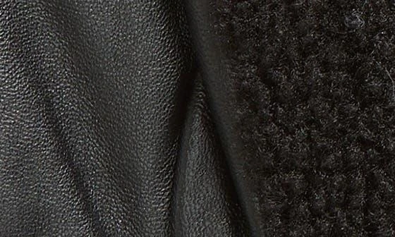 UGG Faux Shearling & Leather Zip Gloves 2
