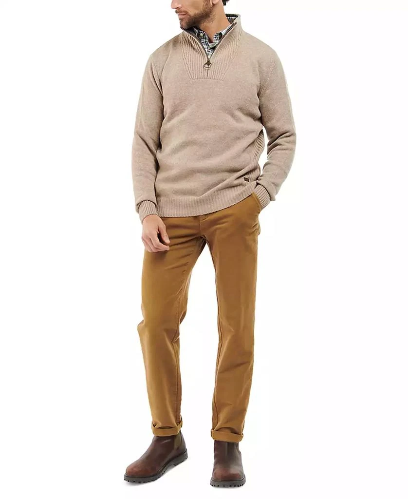 Barbour Men's Nelson Essential Wool Quarter Zip Sweater 6