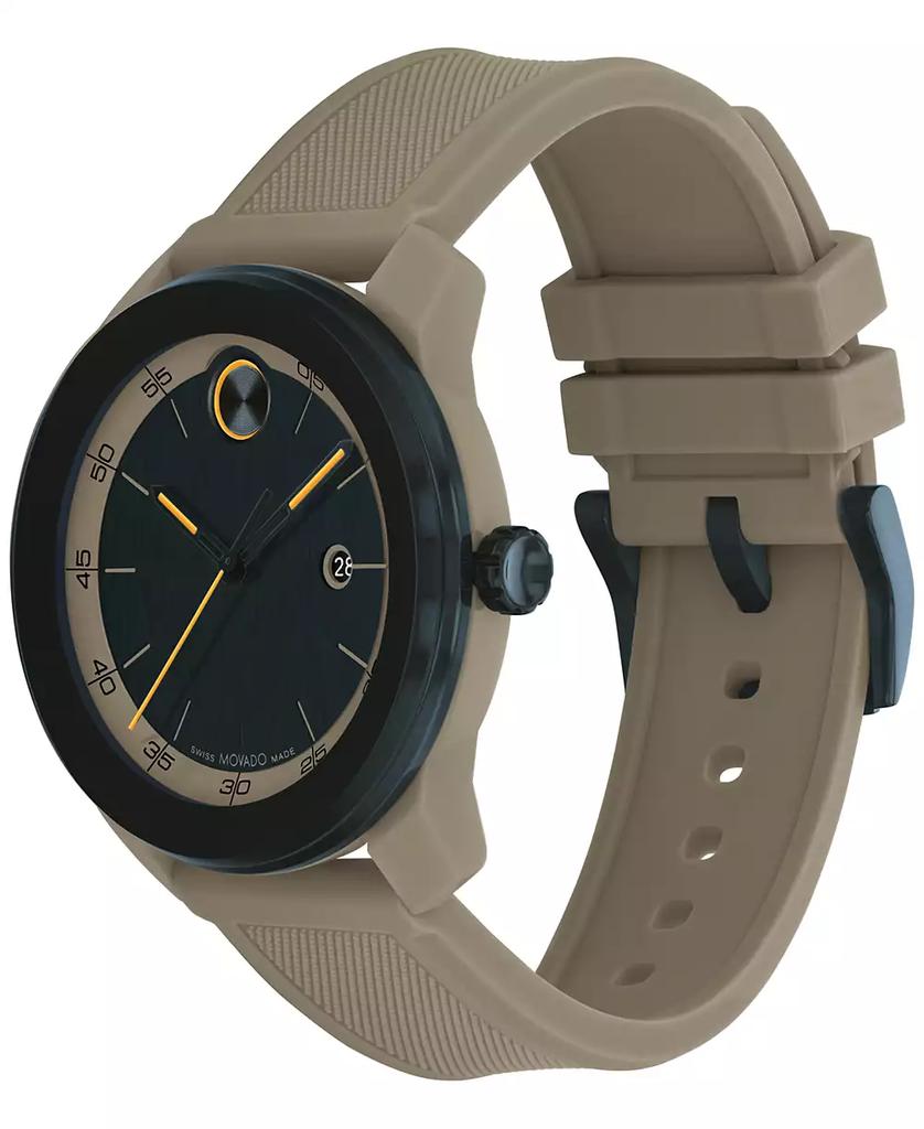 Movado Men's Swiss Bold TR90 Gray Silicone Strap Watch 42mm