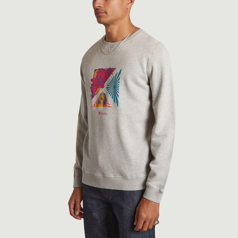 Kulte Tropical Sweatshirt Light Grey KULTE