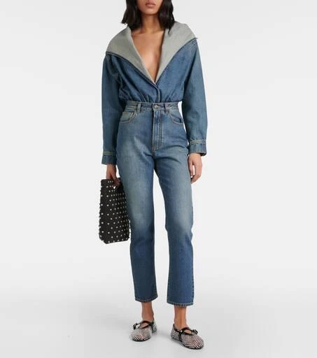 Alaïa Folded embellished suede tote bag 5