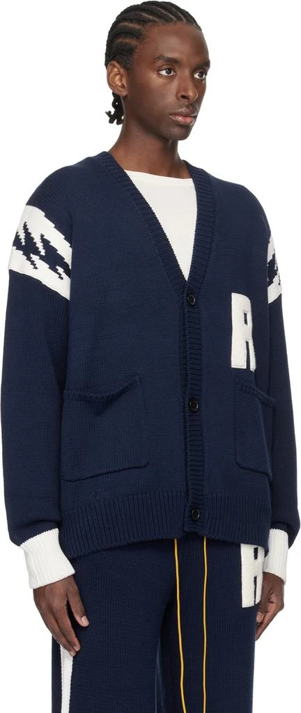 Rhude Navy Lightning Cardigan 2