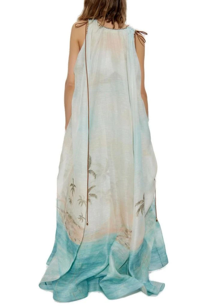princess polly baby blue dress Zimmermann Natura Lasercut Halter Dress in Mint