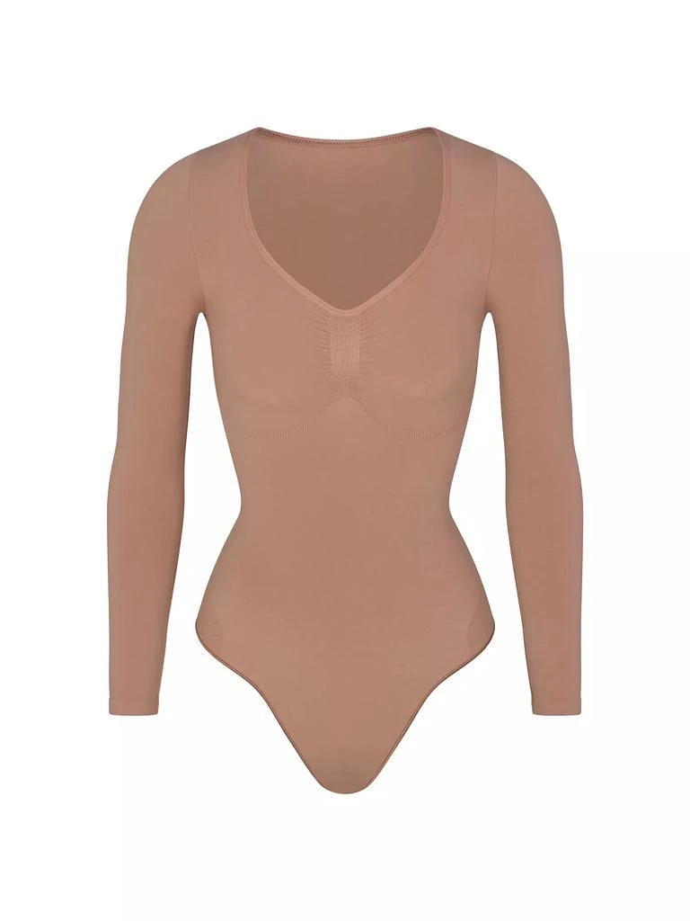 SKIMS Seamless Sculpt Long-Sleeve Thong Bodysuit 1