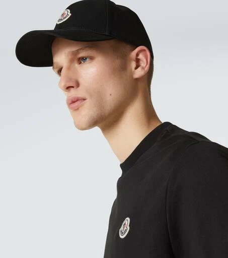 Moncler Logo cotton gabardine baseball cap 2