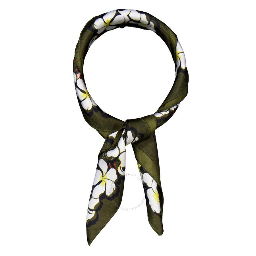 Longchamp Hawaiian Flowers Print Silk Scarf 3