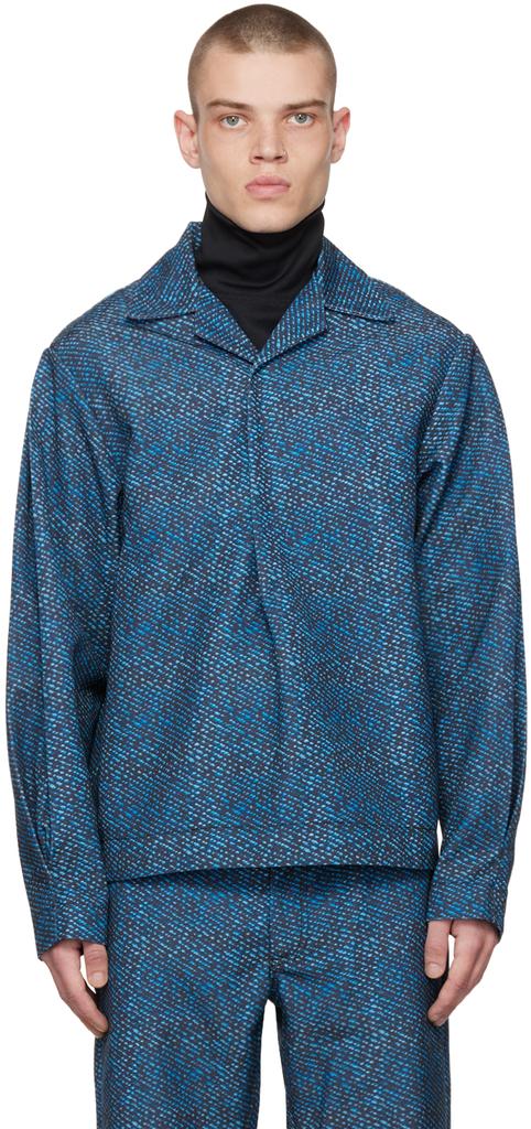 Bianca Saunders Black & Blue Cena Shirt