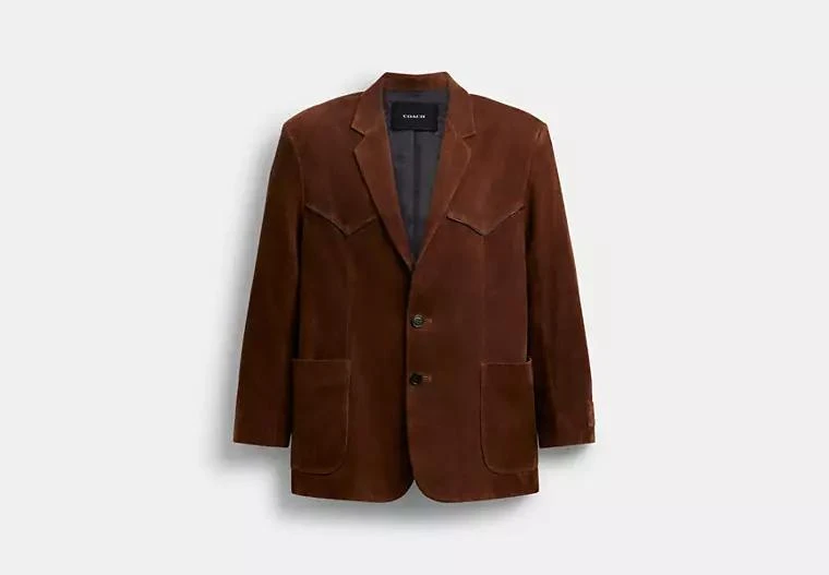 Coach Suede Western Blazer