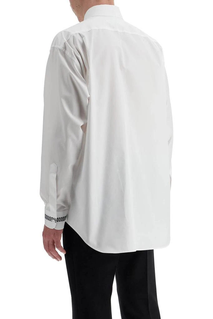 Moschino printed cuff shirt with unique 3