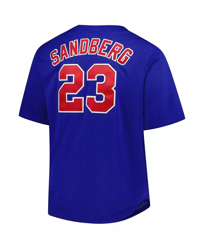 Mitchell 
Ness Men
s Ryne Sandberg Royal Chicago Cubs Big 
Tall Cooperstown Mesh Batting Practice Jersey 3