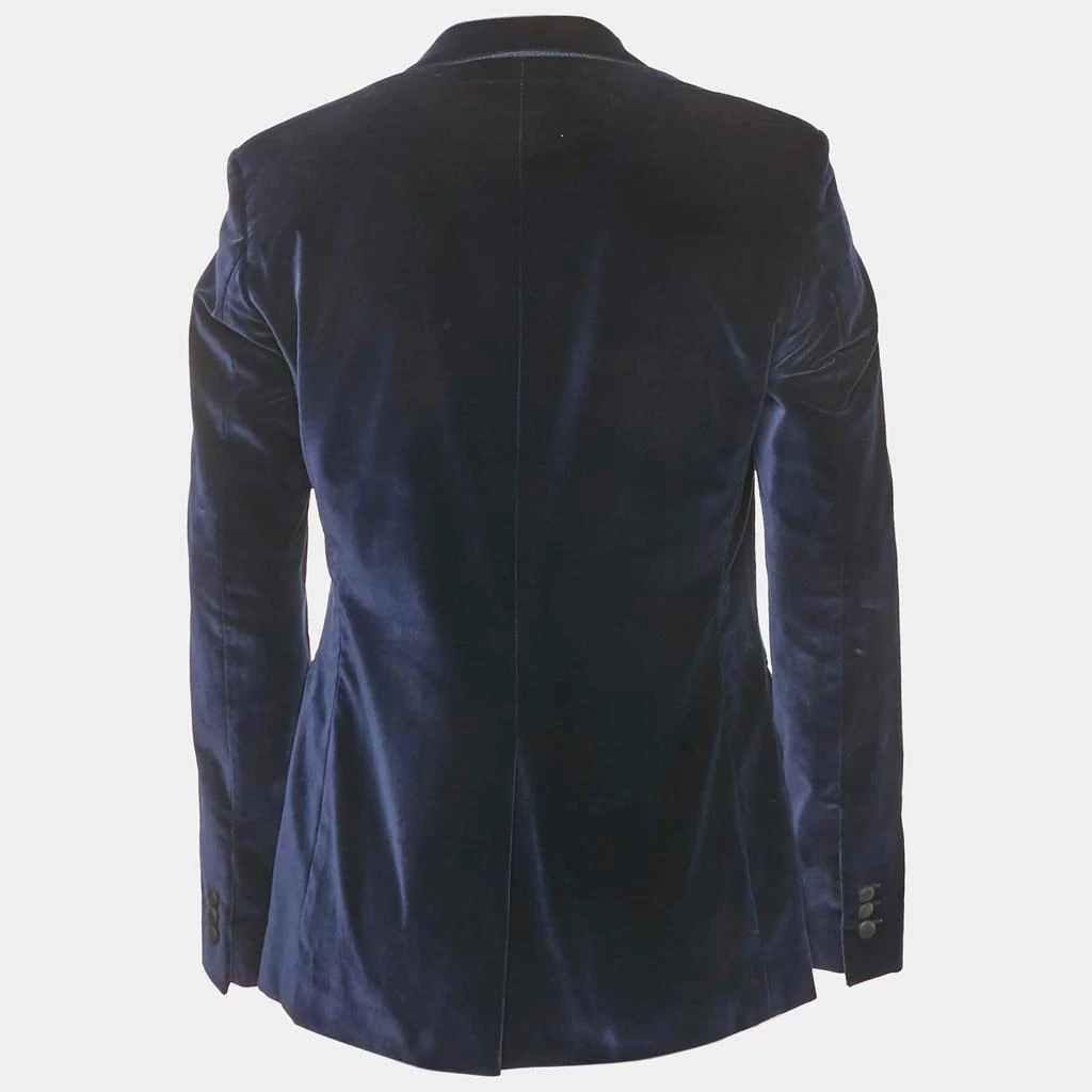 Versace Versace Collection Blue Velvet Tailored Blazer XL 2