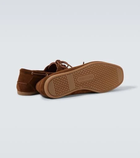 Tom Ford Robin suede boat shoes 7