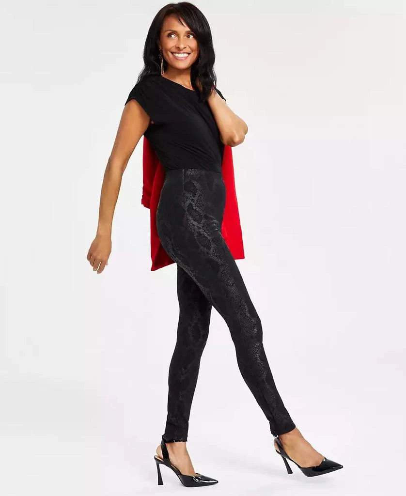 INC International Snake-Print Skinny Pants, Created for Macy's 3