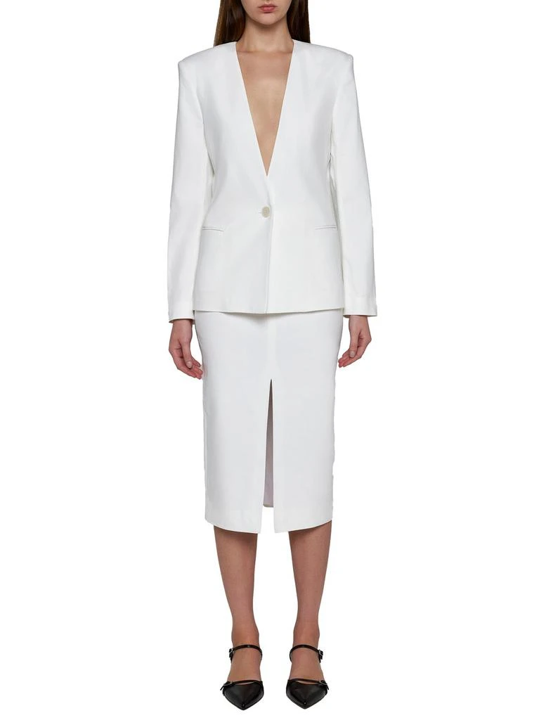 Isabel Marant Isabel Marant Single Breasted Collarless Blazer 4