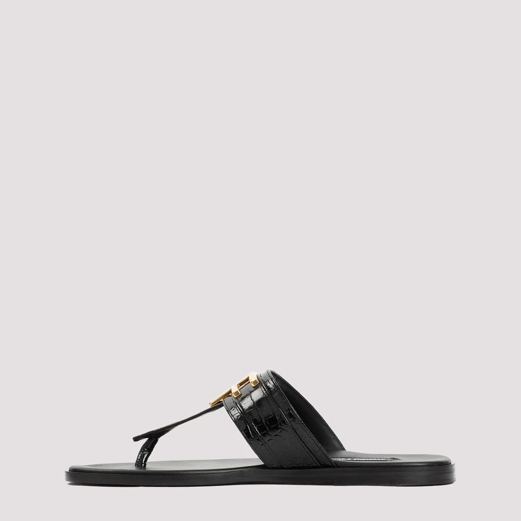 Tom Ford LEATHER FLAT SANDALS 3