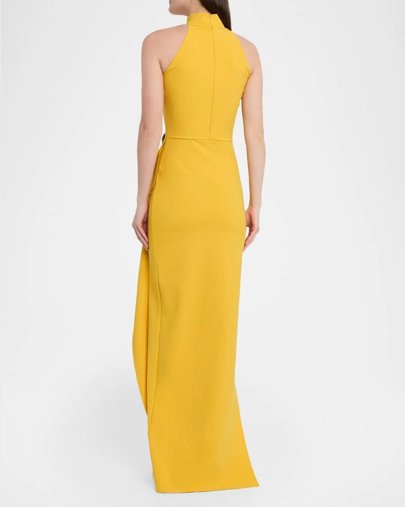 Chiara Boni Gusay Draped Halter Column Gown 3