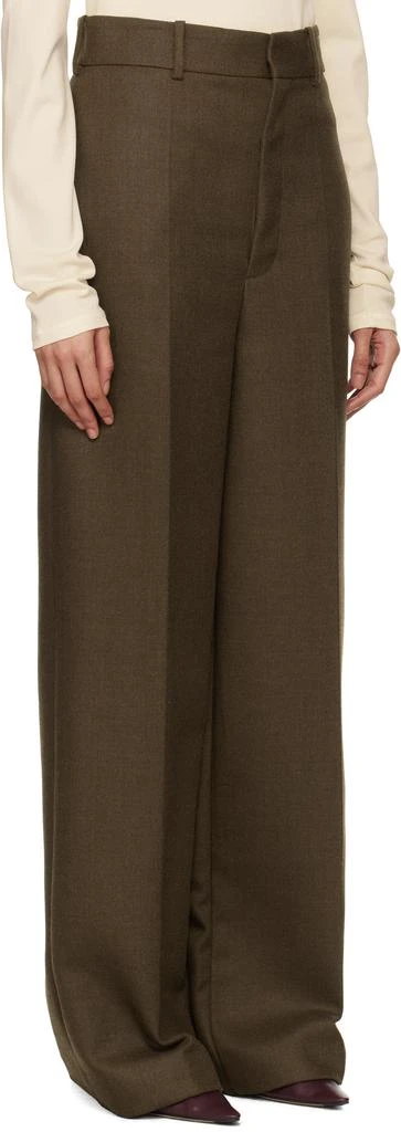 Carven Brown Double Worsted Wool Trousers 2