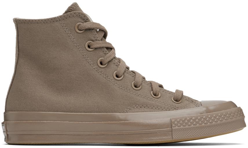 Converse Taupe Chuck 70 Monochrome Sneakers