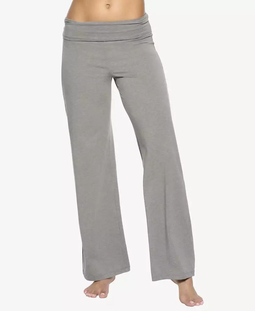 Felina Women's Naturally Soft Wide Leg Roll Over Pant 1