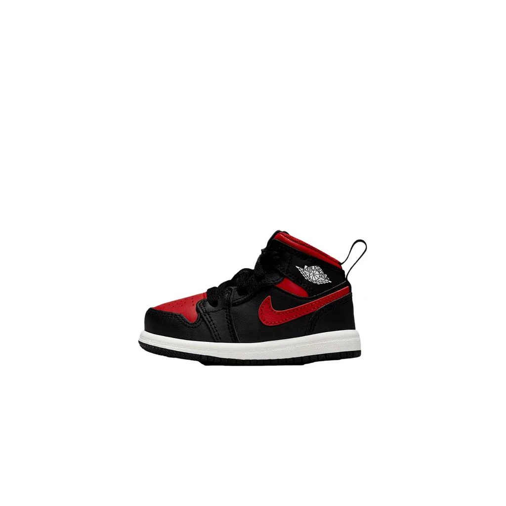 NIKE Jordan 1 Mid Black / Varsity Red - Summit White DQ8425-067 Toddler