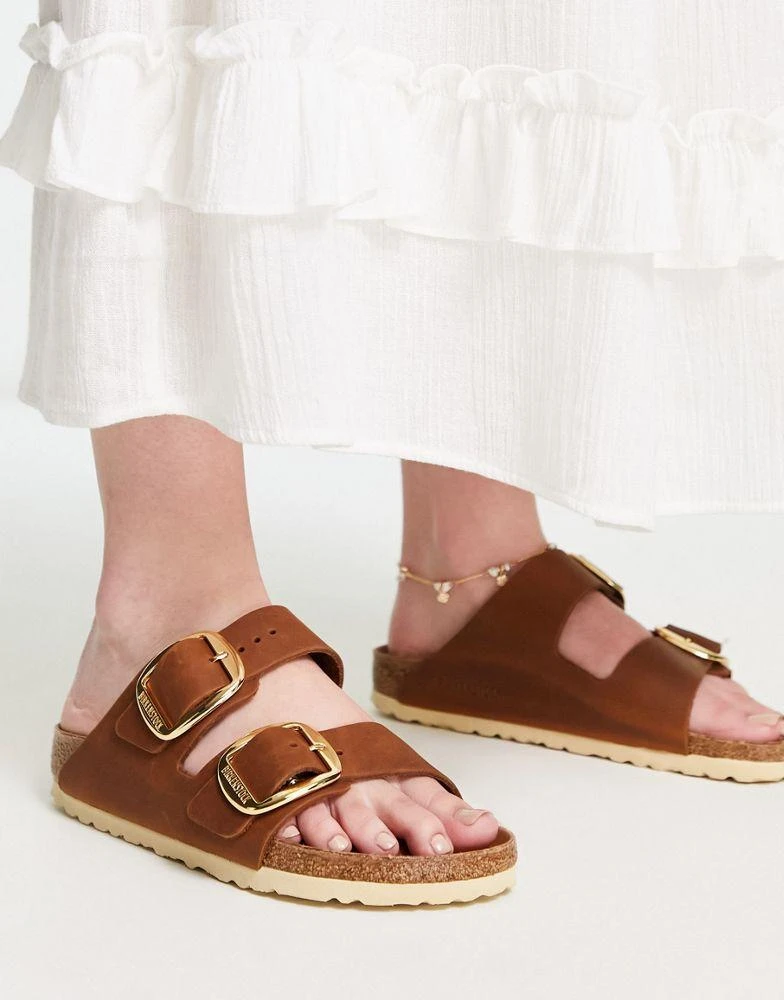 Birkenstock Birkenstock Arizona Big Buckle Sandals in Cognac Leather 2