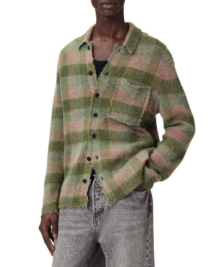 ALL SAINTS Adler Plaid Cardigan 4