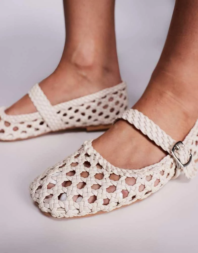 Public Desire Public Desire Winoma ballet flats in white 4