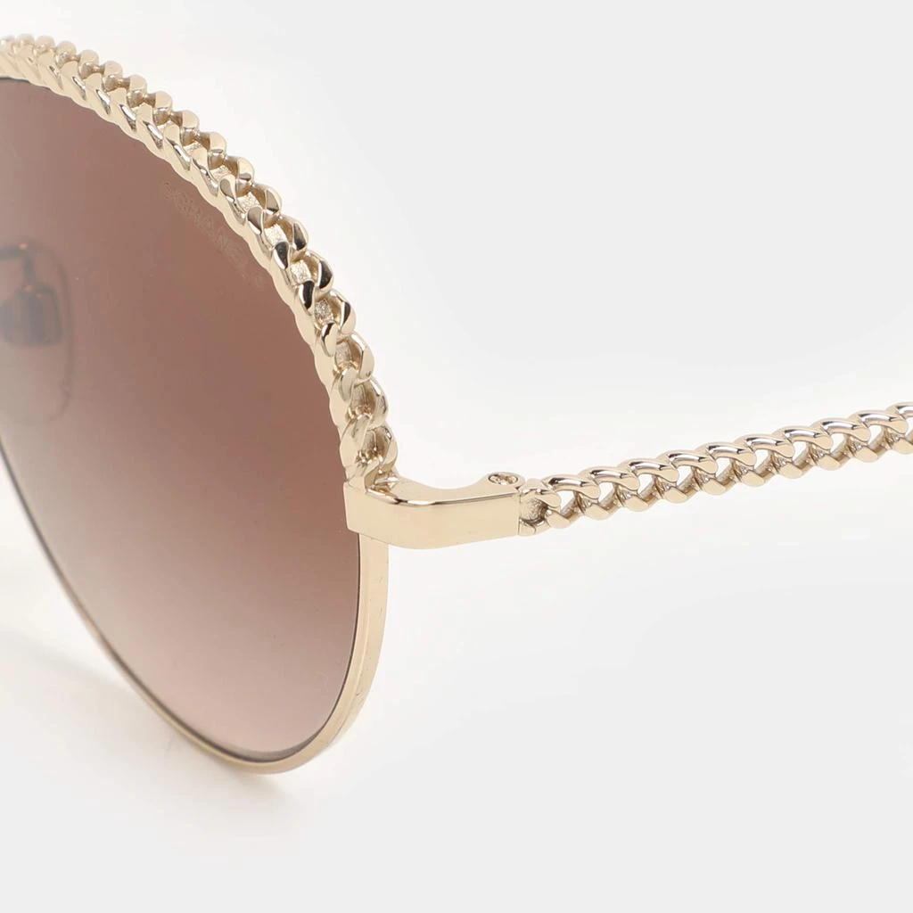 Chanel Chanel Gold Tone/ Brown Gradient 4242 Pantos Sunglasses 3