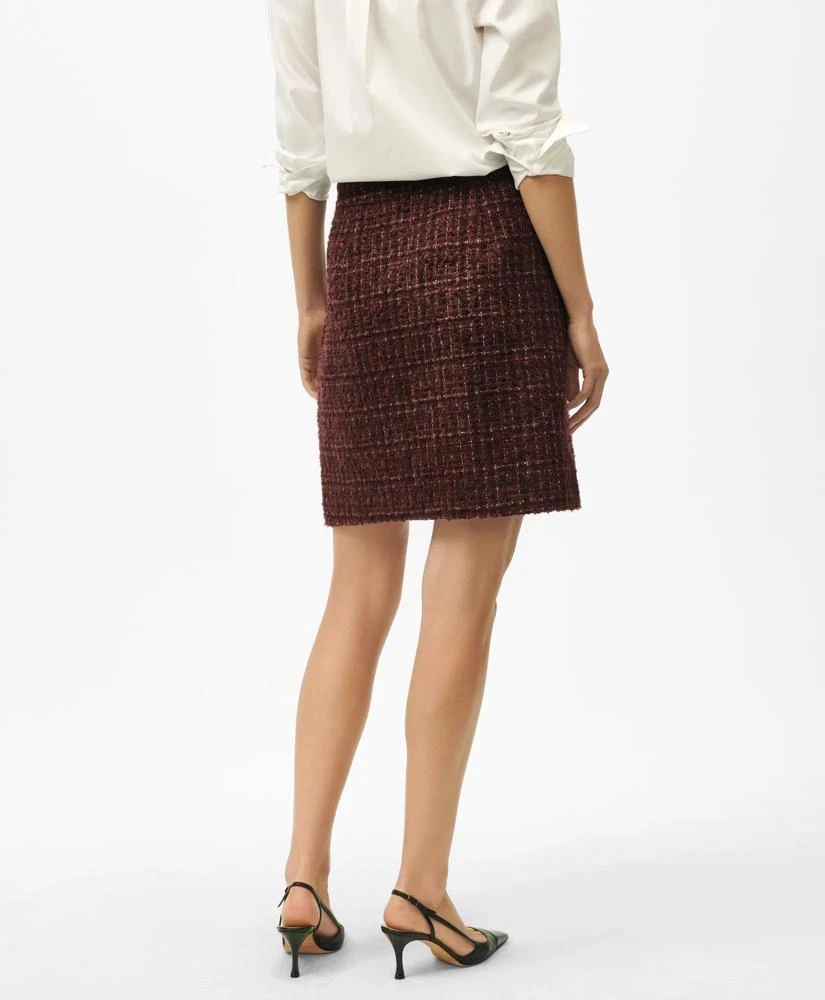 Brooks Brothers A-Line Skirt in Cotton-Wool Blend Boucle 4