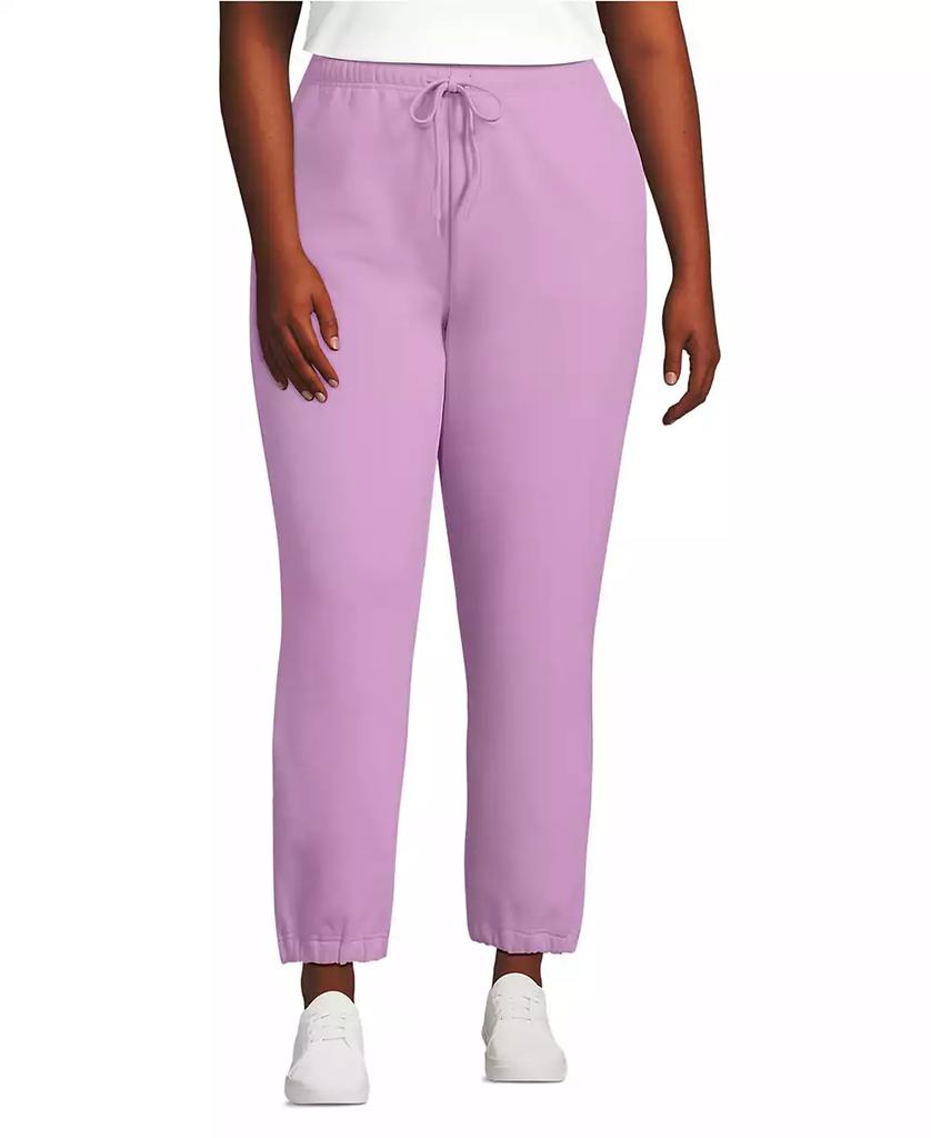 Lands' End Women's Serious Sweats High Rise Jogger Pants - Set Bottom
