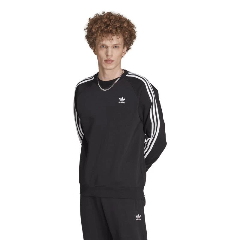 Adidas adidas Originals 3 Stripe Fleece Crew - Men
s 1