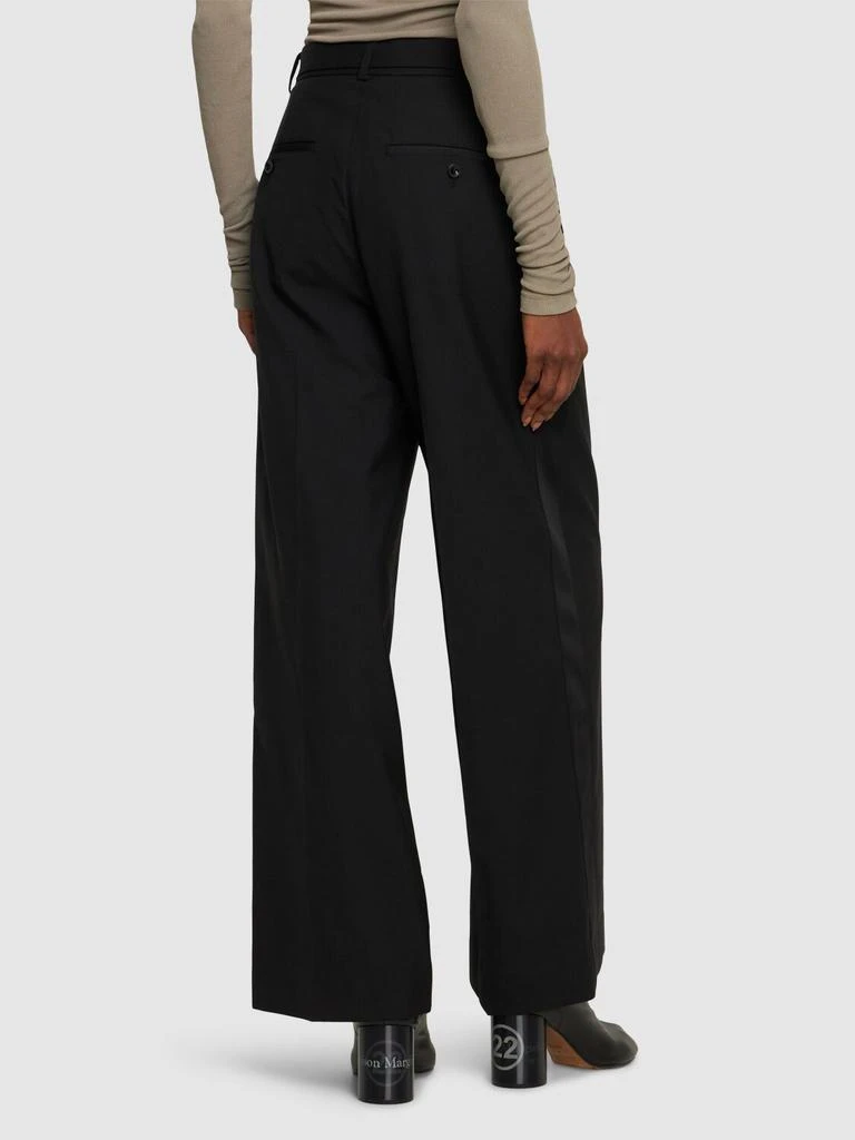 SACAI Belted Gabardine Wide Pants 2