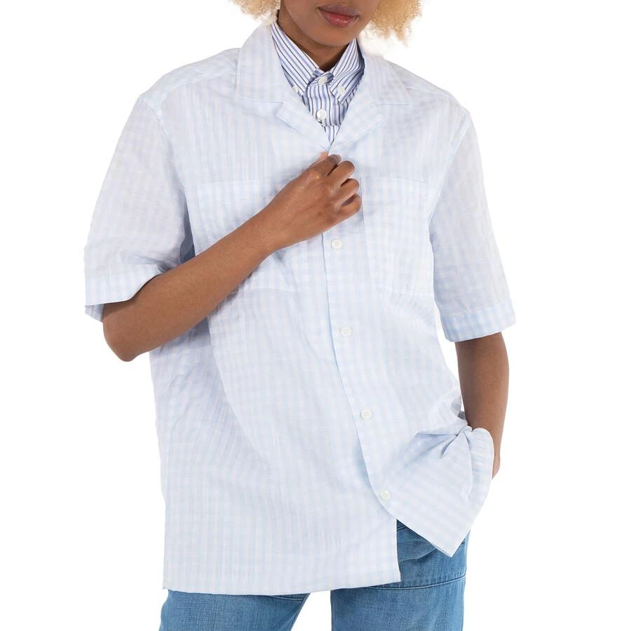 Burberry Gingham Check Print Oversized Shirt