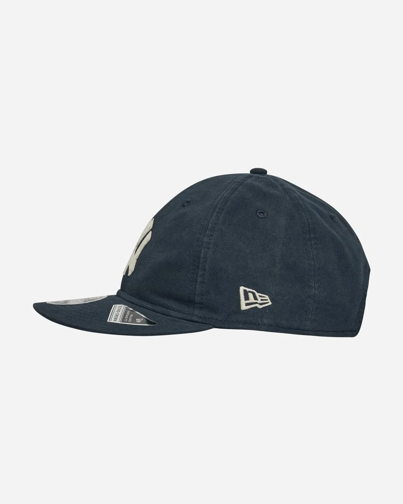 New Era New York Yankees Canvas Felt Logo Retro Crown 9FIFTY Strapback Cap Navy 3