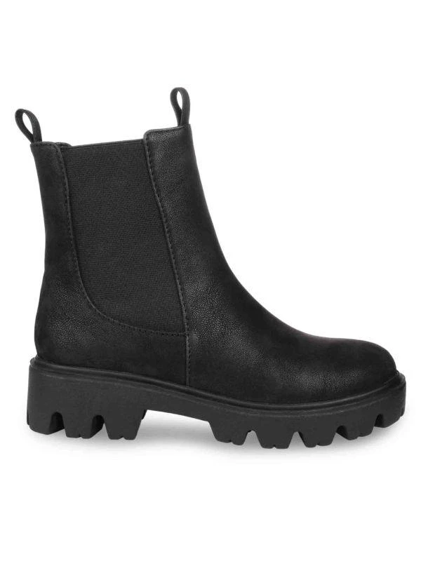 JOURNEE 90s Throwback Lug Sole Chelsea Boots 1