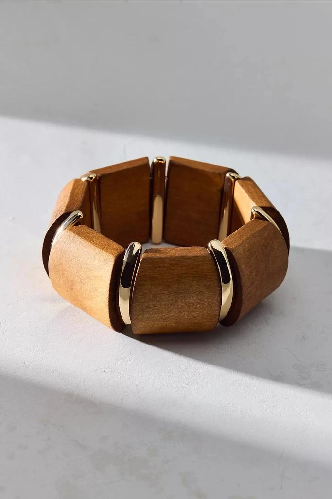 Urban Outfitters Wooden Stretch Bangle Bracelet